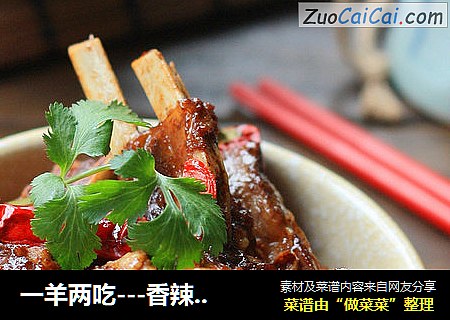 一羊两吃---香辣羊排和羊汤萝卜