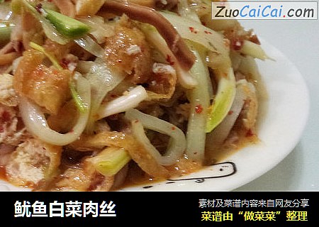 鱿鱼白菜肉丝