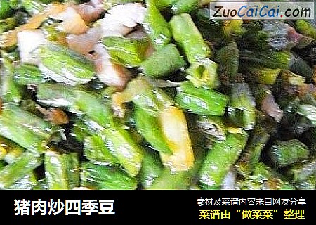 猪肉炒四季豆