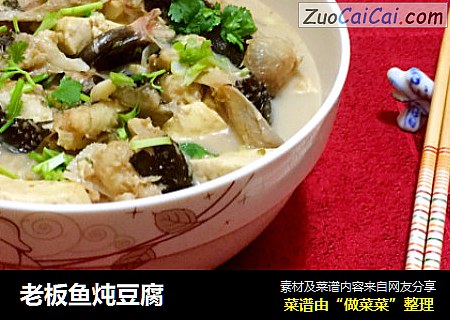 老板鱼炖豆腐