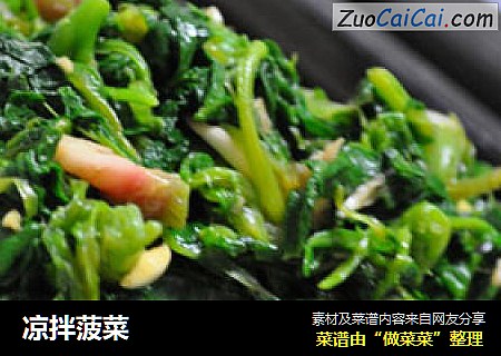 凉拌菠菜