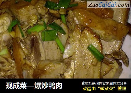 现成菜—爆炒鸭肉