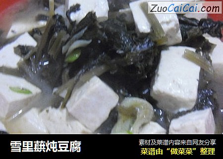 雪里蕻炖豆腐