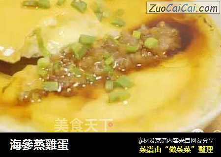 海參蒸雞蛋