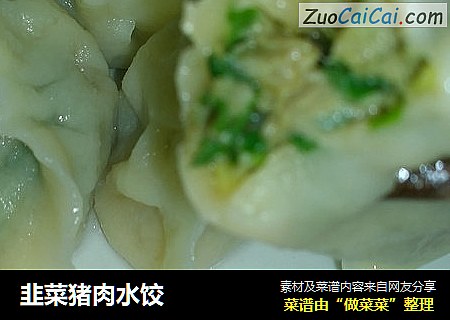 韭菜猪肉水饺