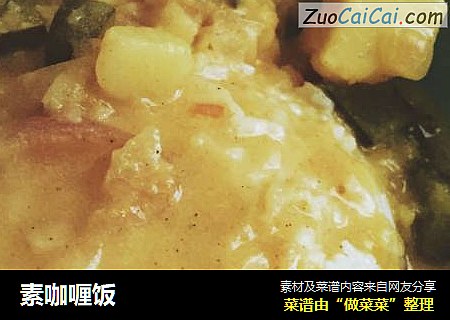 素咖喱饭