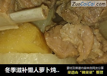 冬季滋补懒人萝卜炖羊肉