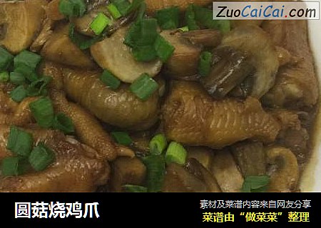 圆菇烧鸡爪