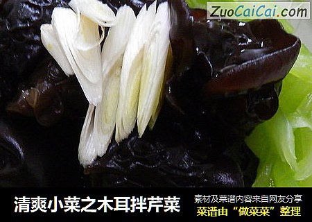 清爽小菜之木耳拌芹菜