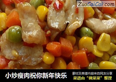 小炒瘦肉祝你新年快乐