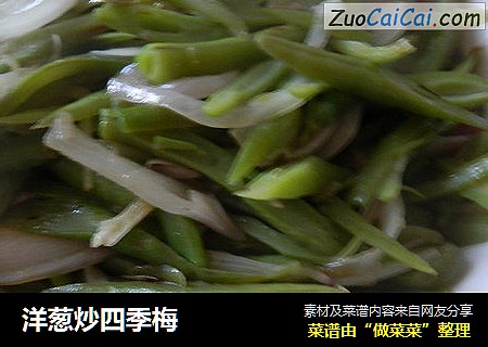 洋葱炒四季梅