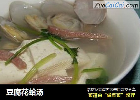 豆腐花蛤汤