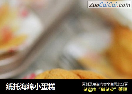 纸托海绵小蛋糕