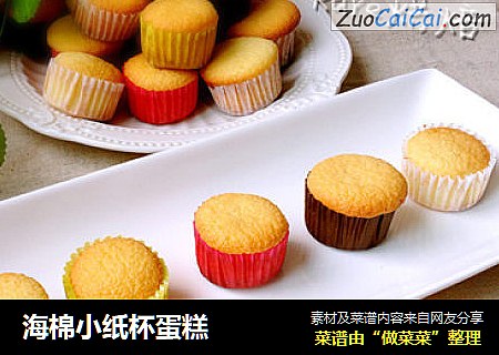 海棉小纸杯蛋糕