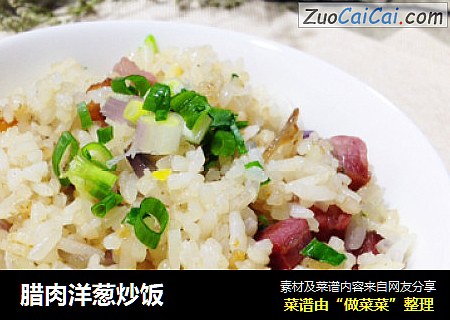 腊肉洋葱炒饭