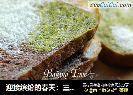 迎接缤纷的春天：三彩吐司
