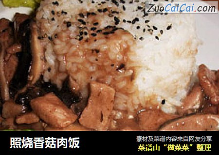 照烧香菇肉饭