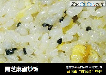 黑芝麻蛋炒饭