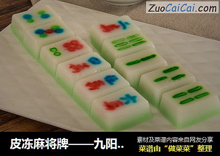 皮冻麻将牌——九阳知食