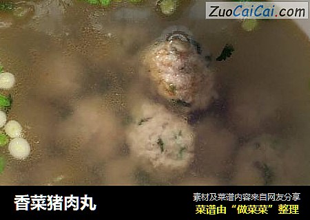 香菜猪肉丸