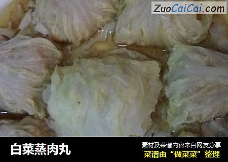 白菜蒸肉丸