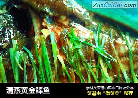 清蒸黄金鲽鱼
