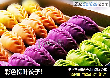彩色柳叶饺子！