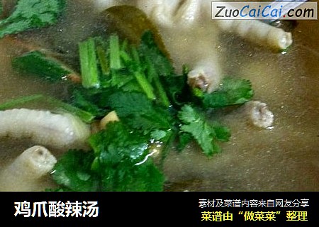鸡爪酸辣汤