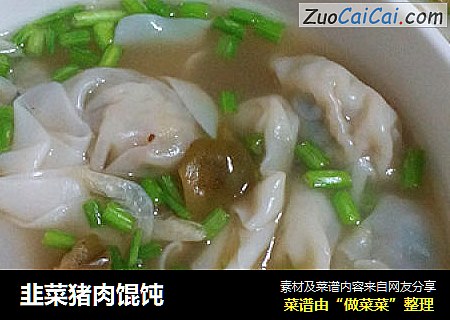 韭菜猪肉馄饨