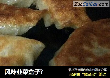 风味韭菜盒子?