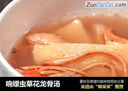 响螺虫草花龙骨汤