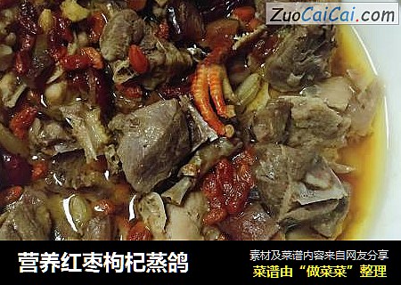 营养红枣枸杞蒸鸽