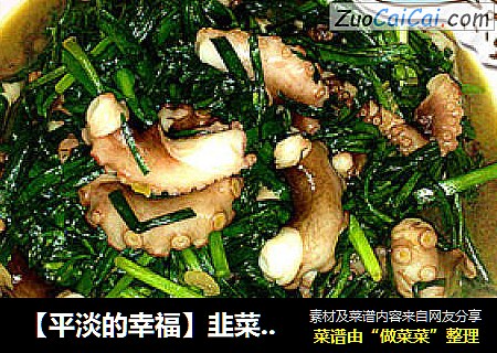 【平淡的幸福】韭菜炒八爪鱼