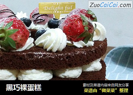 黑巧裸蛋糕