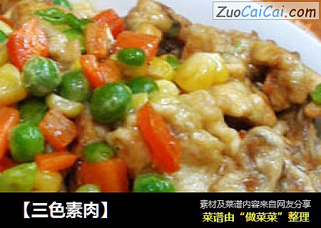［三色素肉］