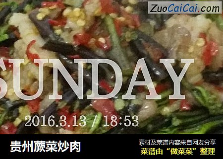 贵州蕨菜炒肉