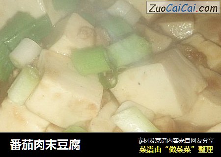 番茄肉末豆腐