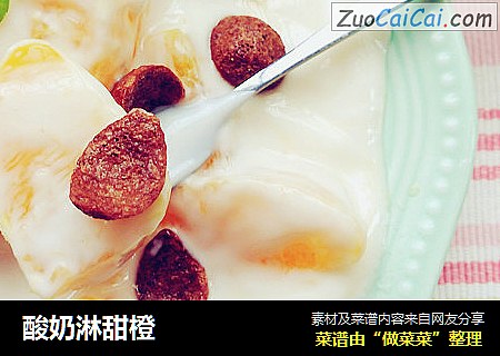 酸奶淋甜橙