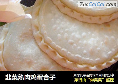 韭菜熟肉鸡蛋合子
