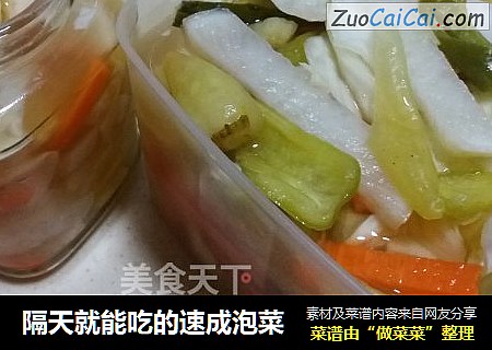 隔天就能吃的速成泡菜