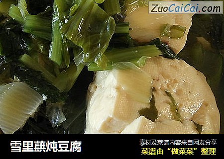 雪里蕻炖豆腐