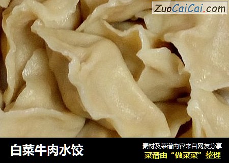 白菜牛肉水饺