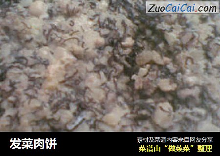 发菜肉饼