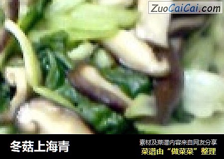 冬菇上海青