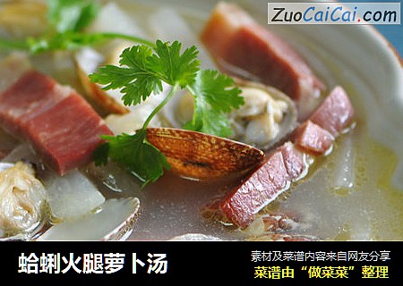 蛤蜊火腿萝卜汤