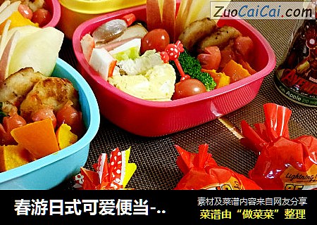 春游日式可爱便当----儿子和姑娘每年的春游秋游少不了妈咪的爱心便当！孩子们非常喜欢也很爱吃~