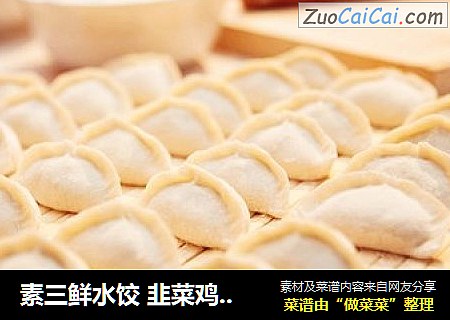 素三鲜水饺 韭菜鸡蛋虾仁水饺