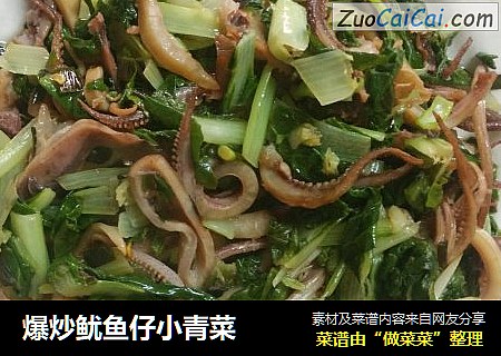 爆炒鱿鱼仔小青菜