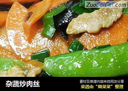 杂蔬炒肉丝