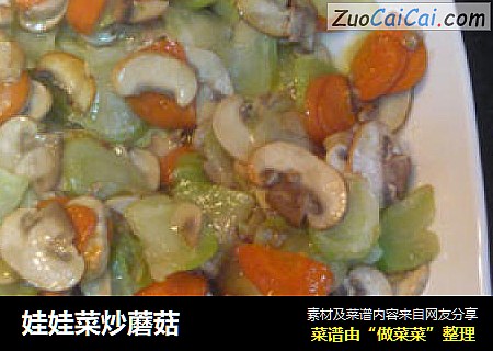 娃娃菜炒蘑菇